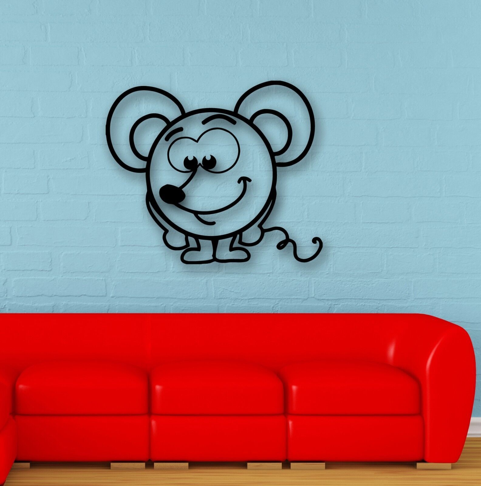 Wall Stickers Vinyl Decal Positive Mouse for Children's Room Nursery ...