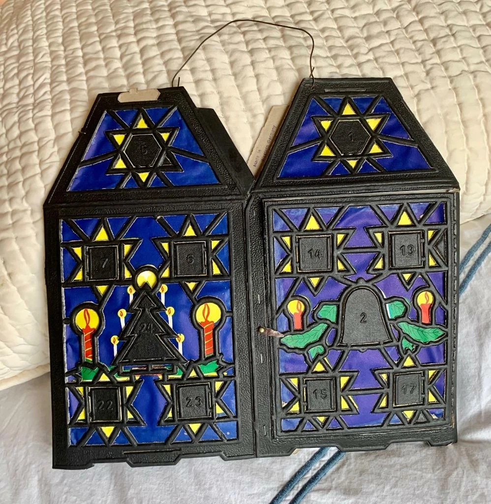 Antique Advent Calendar Lantern Germany Christmas Ornament Adventskalender  | eBay