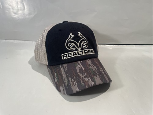 Realtree Truckermütze tarnfarben und schwarz Druckknopflasche Netz fesselnde Kopfbedeckung, neu - Bild 16 von 16