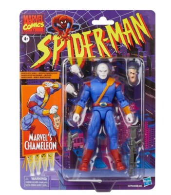   Hasbro Marvel Legends Spider-Man Retro Cardback Chameleon - Ready To Ship