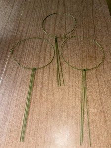 3 Pack Plant Support Stakes, Adjustable Plant Ring Cages 8" Wide x 11" High