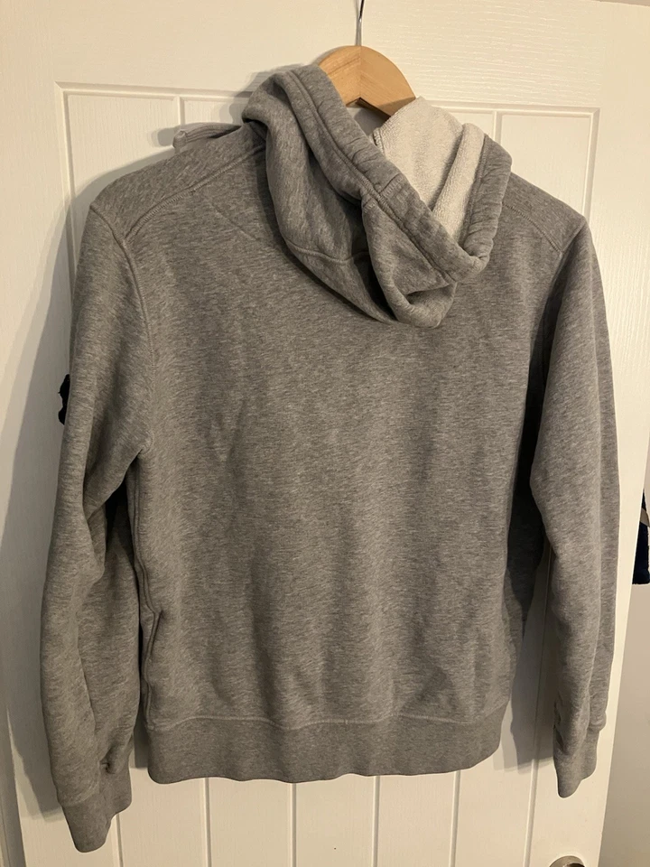 Stone Island Grey Garment Dyed Zip Through Hoodie (Small) - image 2 of 4