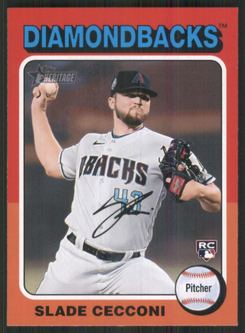 2024 Topps Heritage #397 Slade Cecconi RC Arizona Diamondbacks 45535