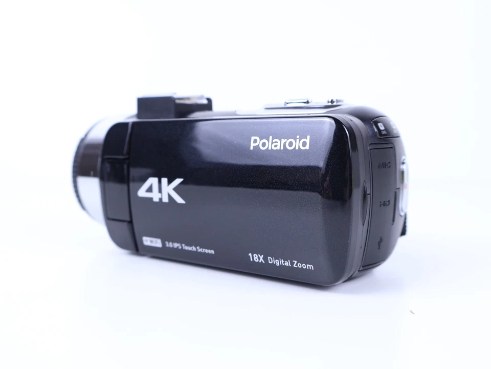 Polaroid 4K 18X Zoom Touch Screen Wi-Fi Camcorder w/ Charging Cable - Tested - Image 3 of 4
