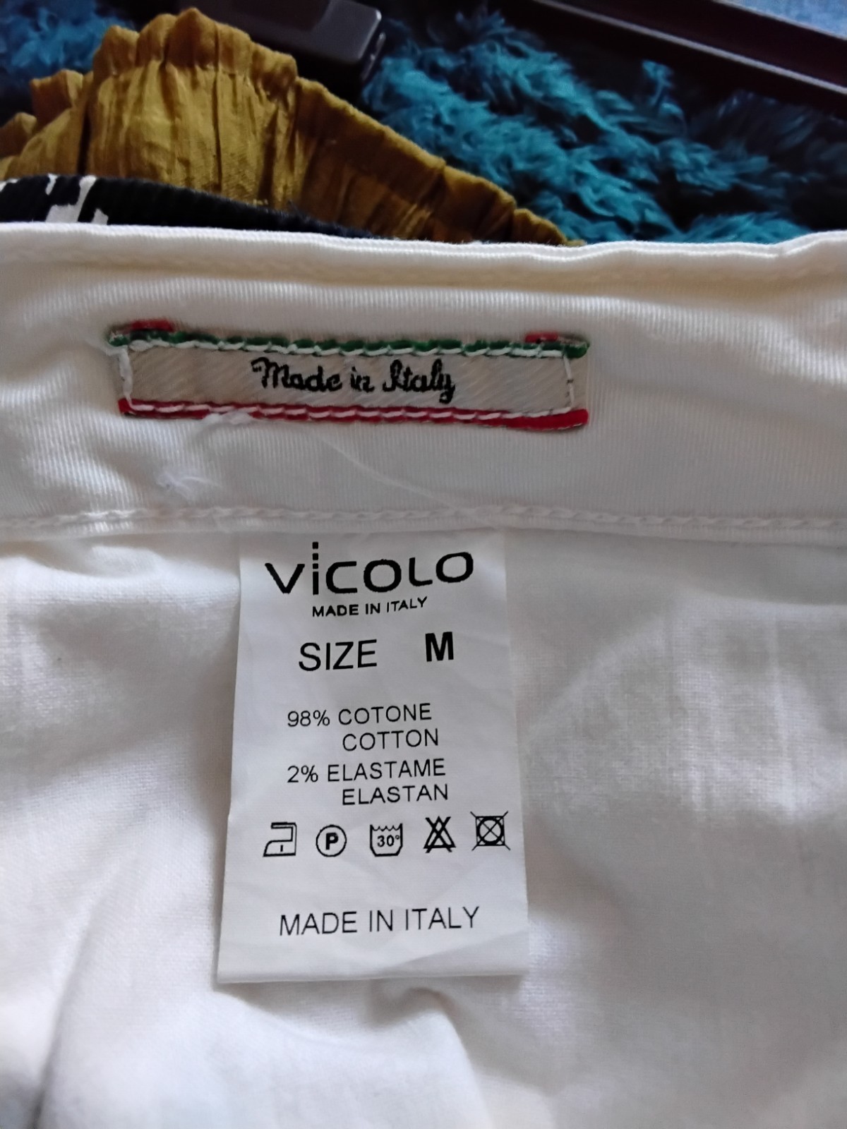 Vicolo White Skinny Slim Stretch Denim Trousers M 12W 12L Made in Italy image 9