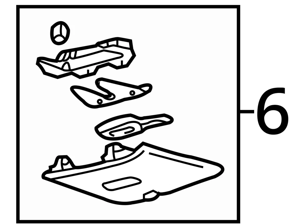 ПОДХОДИТ * 91-05 ASTRO, BLAZER, САФАРИ КОНСОЛЬ КРЫШКА 12521395 - НОВЫЙ OEM - Изображение 4 из 4