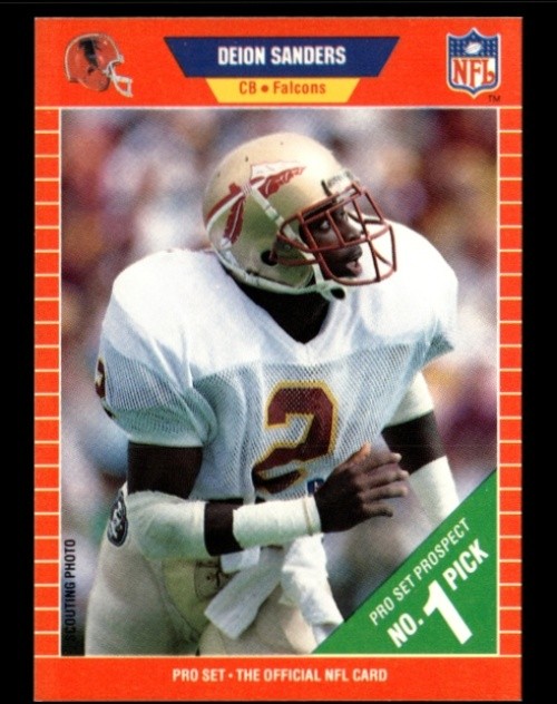 1989 PRO SET #486 DEION SANDERS RC FALCONS