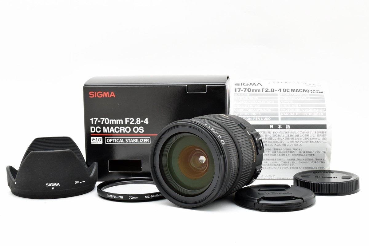 Sigma 17-70mm f/2.8-4 DC MACRO OS Zoom Lens for Canon w/ Box Sigma 17-70mm f/2.8-4 DC MACRO OS Zoom Lens for Canon w/ Box