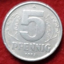 DDR 5 Pfennig 1972 UNC