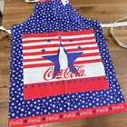 RARE - NEW Vintage 1999 Coca-Cola Stars & Stripes Full Apron w/Large Pocket NWT