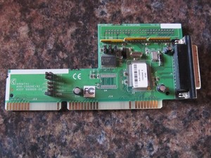 PRE-OWNED ADAPTEC AVA-1502AE/AI ASSEMBLY 999806-00 ISA 25 PIN CONTROLLER CARD