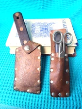 Vintage Leather Bell System Cable Kit Cleaver Telephone