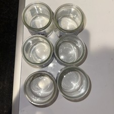 Lot Of 6 Oui Glass Jars