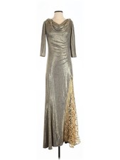 Tahari by ASL Women Silver Cocktail Dress 4
