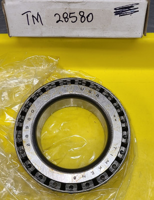 Timken 28580 Tapered Roller Bearing Cone, 2'' Bore, 1'' Width