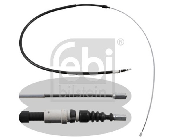 Bremsseil Seilzug Feststellbremse Febi Bilstein 49628 FüR C4 CitroËN Peugeot 307-image