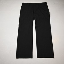 Versace 34x28 Gray Wool Flat Front Straight Dress Mens Pants