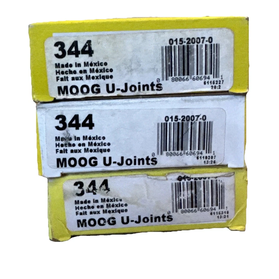 Paquete de 3 juntas universales U- Joint Moog 344 Foto 2 de 3