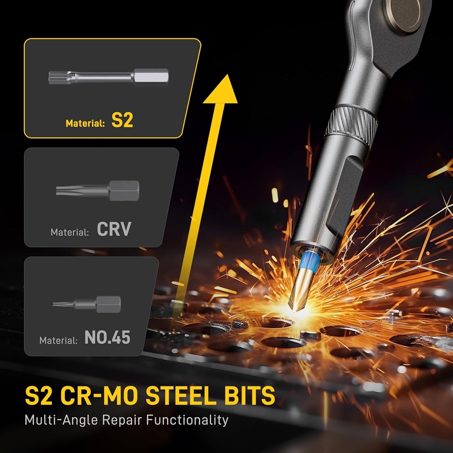 42-in-1 Magnetic Screwdriver Set w/Storage Case Multi-Bit Repair Tool Kit