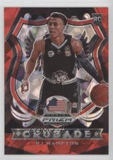 2020-21 Panini Prizm Draft Picks Crusade Red Ice Prizm RJ Hampton #93 00be
