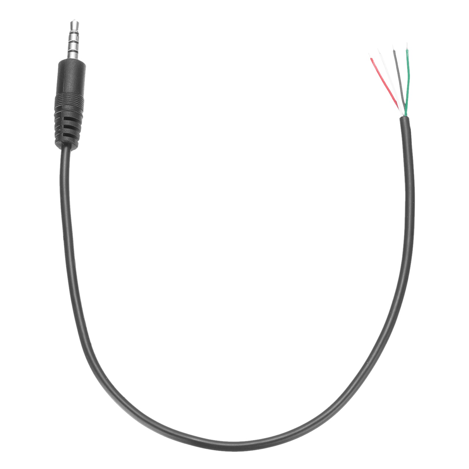 3.5mm Male Jack to Bare Wire Open End Replacement TRS 4 Pole