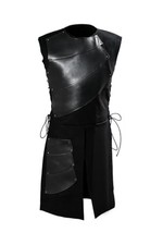 Pexlaxy Men's Medieval Sleeveless Waistcoats Costume Renaissance Victorian Wa...