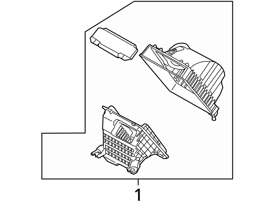 KIA Sedona 2019 caja de filtro de aire usada 3,30 L 41.000 millas OEM 3432152 Foto 4 de 4