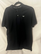 Paper Planes Polo Shirt Mens Size XL Black Greatness is a Process
