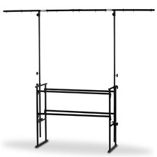 Vonyx 4ft All-In-One Metal DJ Deck Stand and Overhead Lighting T-Bar