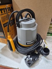 Titan Dirty Clean Water Pump 400W 240V with Float Switch and Hose Adapter
