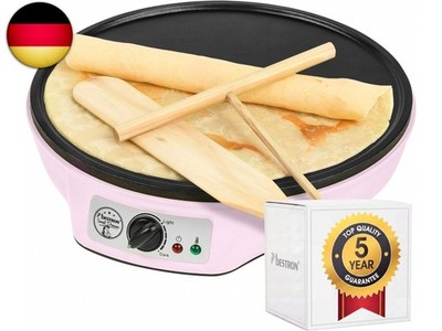 Bestron Crêpes Maker im Retro Design, für Crepes mit Ø 30 cm, inkl. Te
