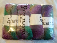 FREE SHIP 4 Skeins of Ice Sultan Wool Yarn Worsted Weight