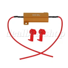 50W Aluminum Shell Resistor 6RJ Red Line Red Card for Lighting Products