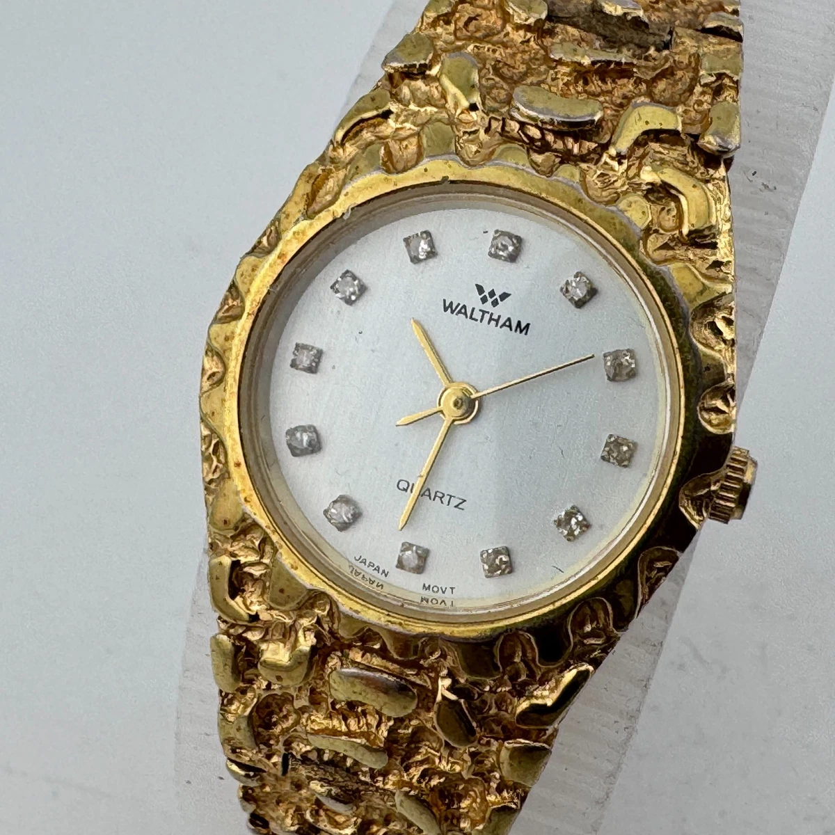 Rare Vintage Waltham‎ Womans Watch Diamond Dial New In Box Reserved for Nadia: WALTHAM Diamond Collection Quartz Wrist  main image 2