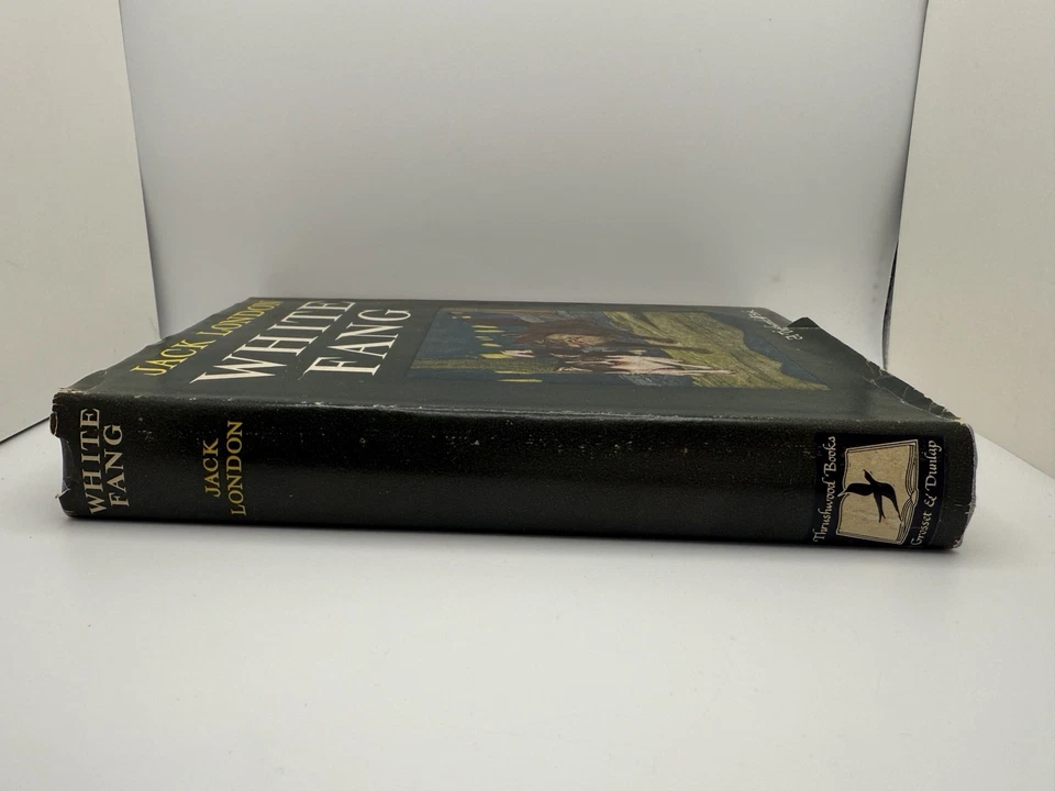 White Fang by Jack London Hardcover Book 1933 HCDJ Vintage Foto 4 de 4