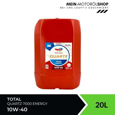 Aceite de motor Fiat Total Quartz 7000 Energy 10W-40 VW 505 501 MB 229.3 20 litros