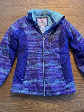 Girls Free Country Purple Coat see Pictures Size 14/16