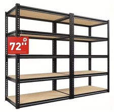 5-Tier Heavy Duty Shelving Unit 2000LBS Capacity - 72"W x 36"D x 16"H Industrial