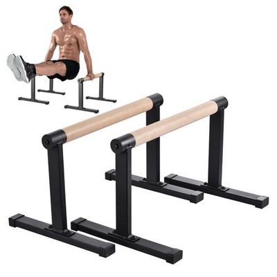 Parallettes 2er Set Liegestützgriffe Handstandgriffe Handstand Stütze Holz 200kg