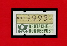 Original Bund-ATM-H&ouml;chstwert 9995 Pfg. postfrisch Erstausgabe Motiv &bdquo;Posthorn&ldquo;