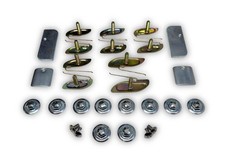 55 Chevy Bel Air 2 4-door - Door Stainless Molding Clip Set 1955 Chevrolet 55 Chevy Bel Air 2 4-door - Door Stainless Molding Clip Set 1955 Chevrolet