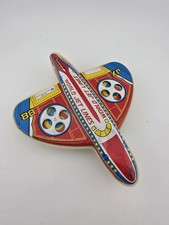 Vintage Plastic/Tin Plastic Friction World Jet Lines JX 57 Toy Plane 1970s Japan