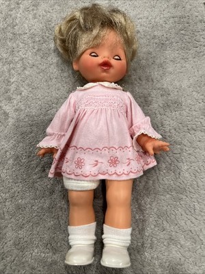 Vintage Furga Doll Blonde Hair Blue Eyes 12 Inches - Please Read i16