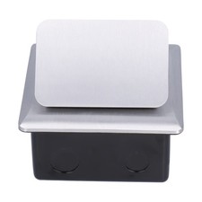 Up Floor Box Aluminum Alloy Ground Desktop Socket Waterproof Electrical Outlet 2