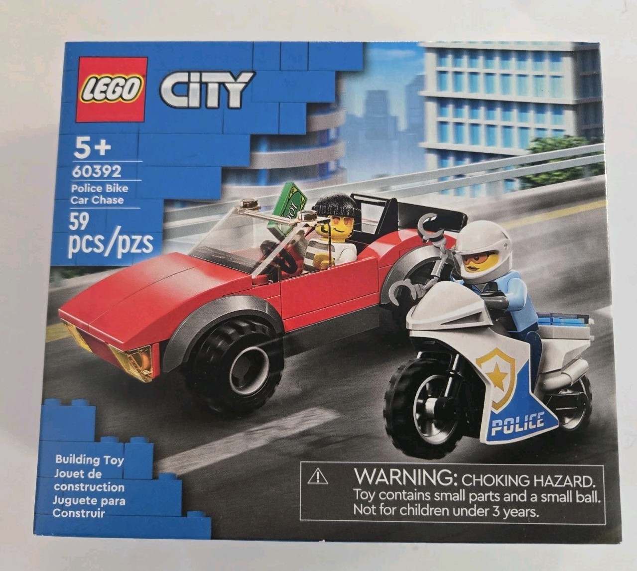 LEGO City Police Bike Car Chase Racing Vehicle & Motorbike 60392