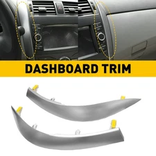 Left &Right Side For 2009-2013 Toyota Corolla Upper Central Dashboard Strip Trim