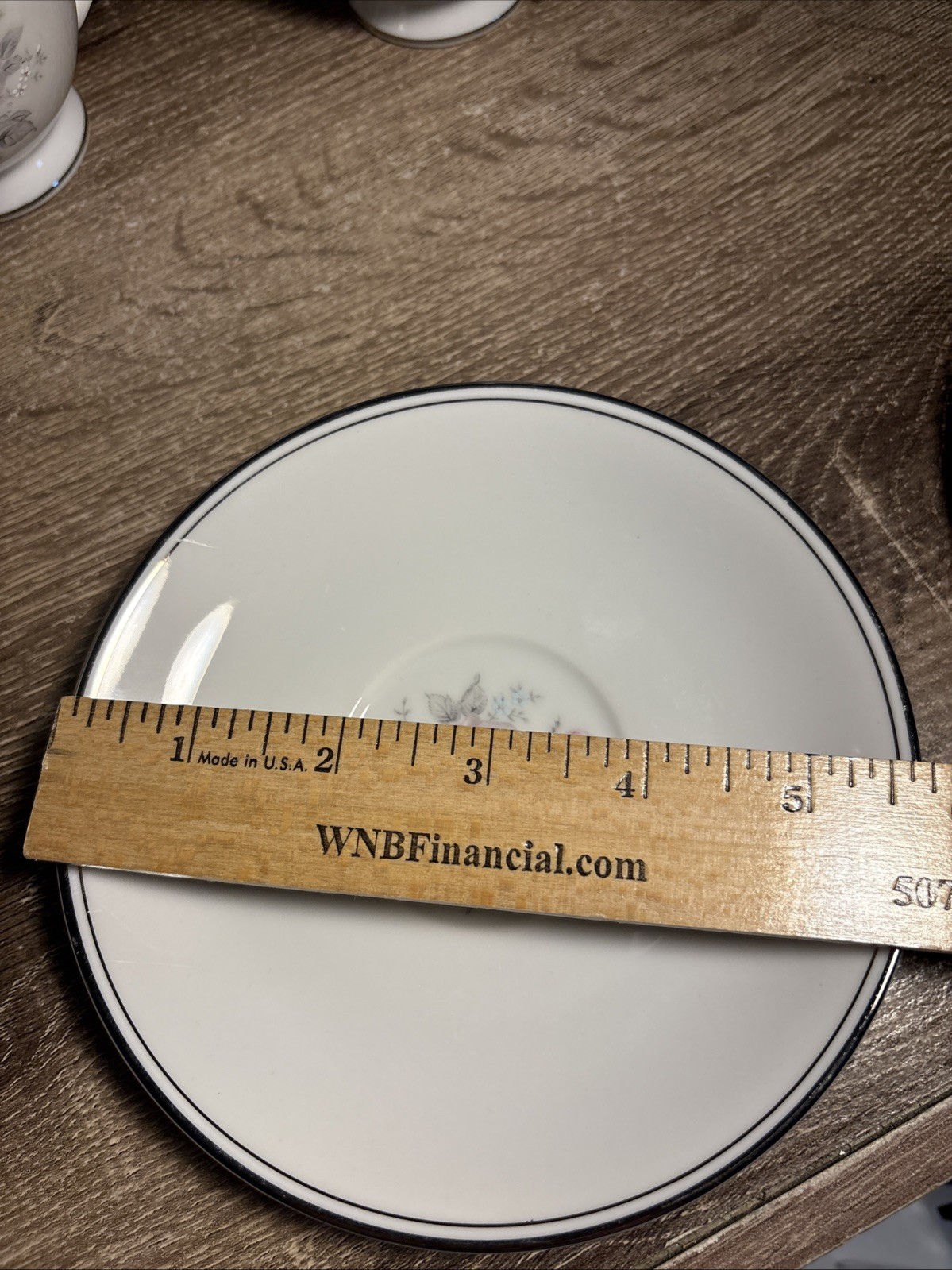 Empress China Rosetta Japan 1961 6oz- 7 Tea Cup 6 Saucer Plate Set Roses Pink J1