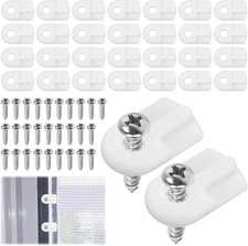 30 Pack Window Screen Clips, L 5766 Flush Window Screen Holder Clips, Storm