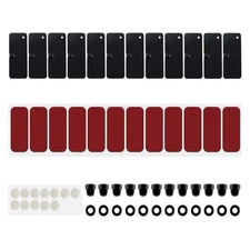 Rear Window Louvers Replacement Hardware Double Side Tape Mounting Tools Kit Set