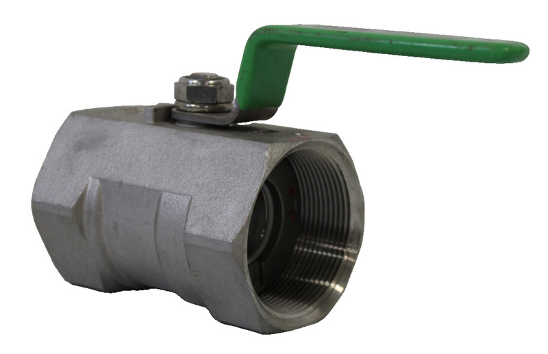 2" KITZ 52 STAINLESS STEEL THREADED BALL VALVE REG PORT 600WOG HANDLE NEW